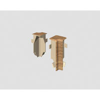 Innenecke Eiche Braun - Eichefarben/Braun, Basics, Kunststoff (1.6/0.7/5.9cm) - Egger Holzwerkstoffe