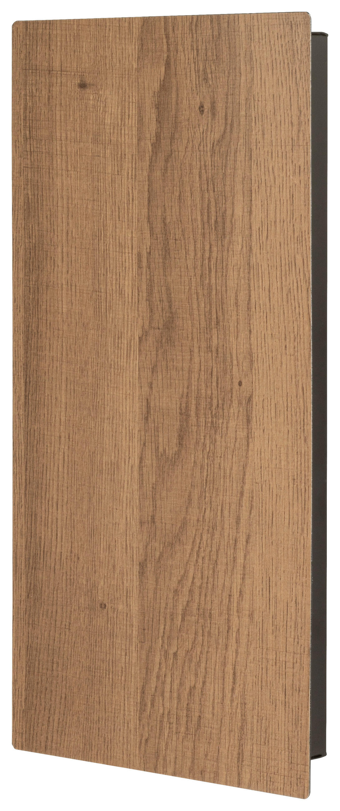 SCHLÜSSELKASTEN Schwarz, Eichefarben  - Eichefarben/Schwarz, Basics, Metall (20/40/4cm)