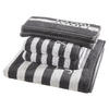 FROTTIERSET Split Stripes Grau, Dunkelgrau 5-teilig  - Dunkelgrau/Grau, Basics, Textil - Joop!