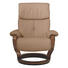 RELAXSESSEL Echtleder - Hellbraun/Creme, Design, Leder/Holz (79/101/81cm) - Himolla