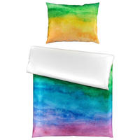 POSTELJINA SA DVA LICA RAINBOW 140/200 cm saten višebojna  - višebojna, Konvencionalno, tekstil (140/200cm) - Esposa