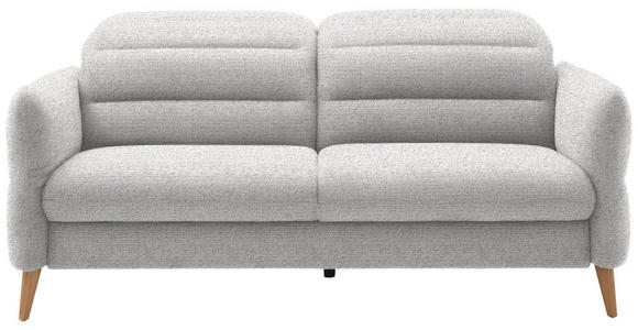 2-SITZER-SOFA in Webstoff Ecru - Ecru/Eiche Bianco, Design, Holz/Textil (192-220/85-106/98-112cm) - Dieter Knoll