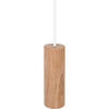 HÄNGELEUCHTE Madera - Eiche  - Eichefarben/Weiß, Natur, Holz (10/90-140cm)