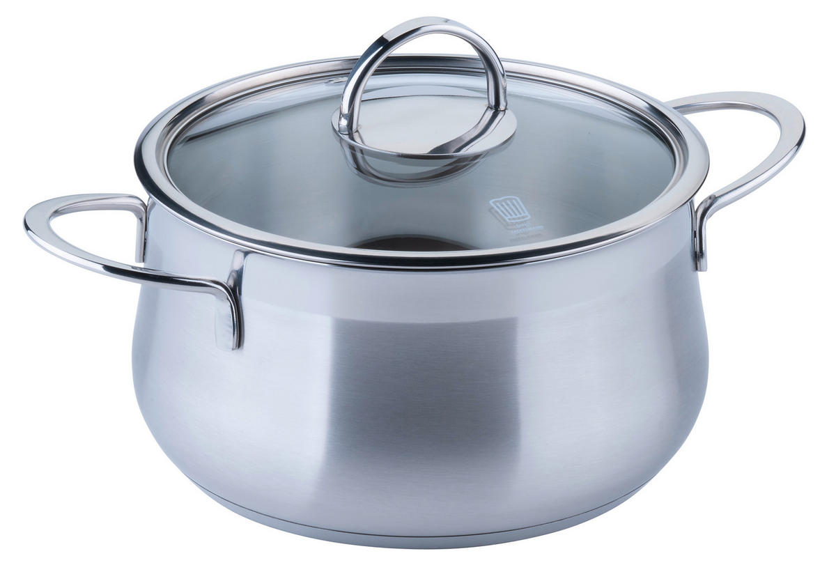 KOCHTOPF Chefkoch 3,0 L  - Silberfarben, Basics, Metall (20cm) - Chefkoch+Fackelmann