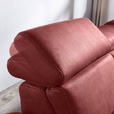 ECKSOFA in Flachgewebe Bordeaux  - Bordeaux/Beige, Design, Textil/Metall (271/242cm) - Cantus