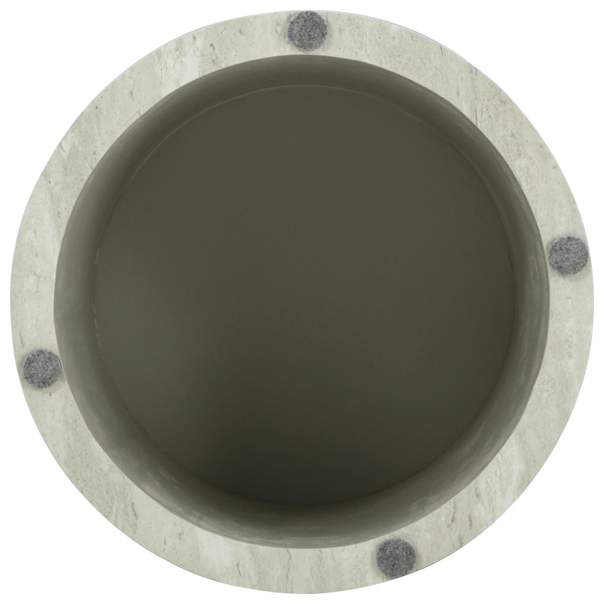 BEISTELLTISCHSET rund Hellgrau  - Hellgrau, Design, Holzwerkstoff (48/38/48/38/38/32cm) - Carryhome