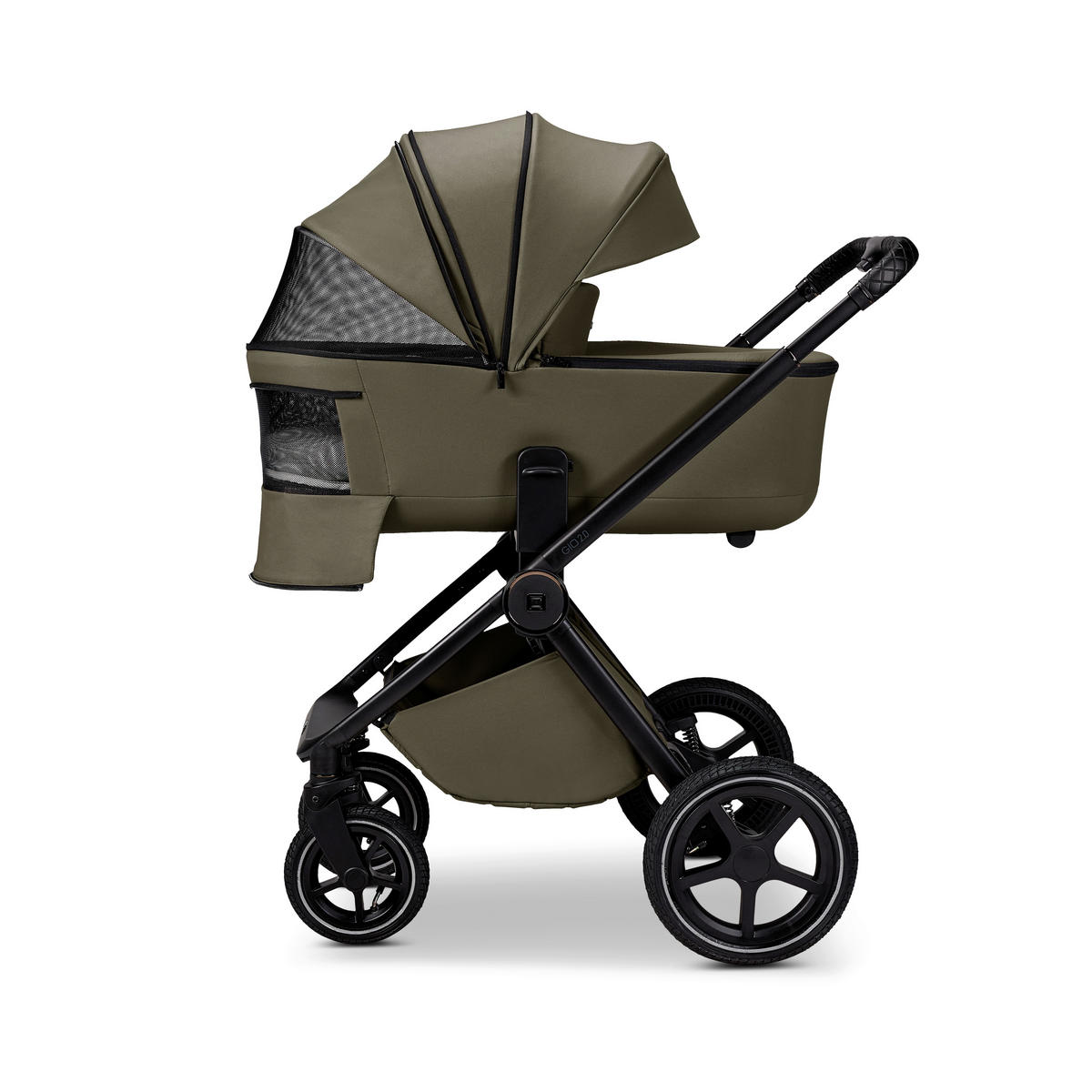 KOMBIKINDERWAGEN  Gio 2.0  Moss  - Olivgrün, Basics (84/61/114cm) - Moon