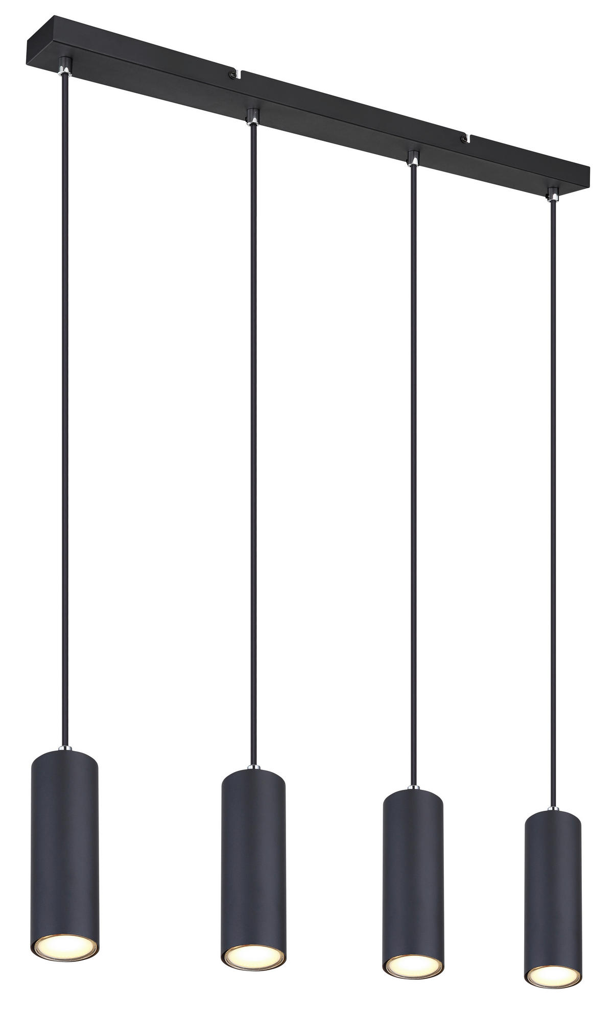 HÄNGELEUCHTE 65/6/120 cm  - Schwarz, Design, Metall (65/6/120cm) - Globo