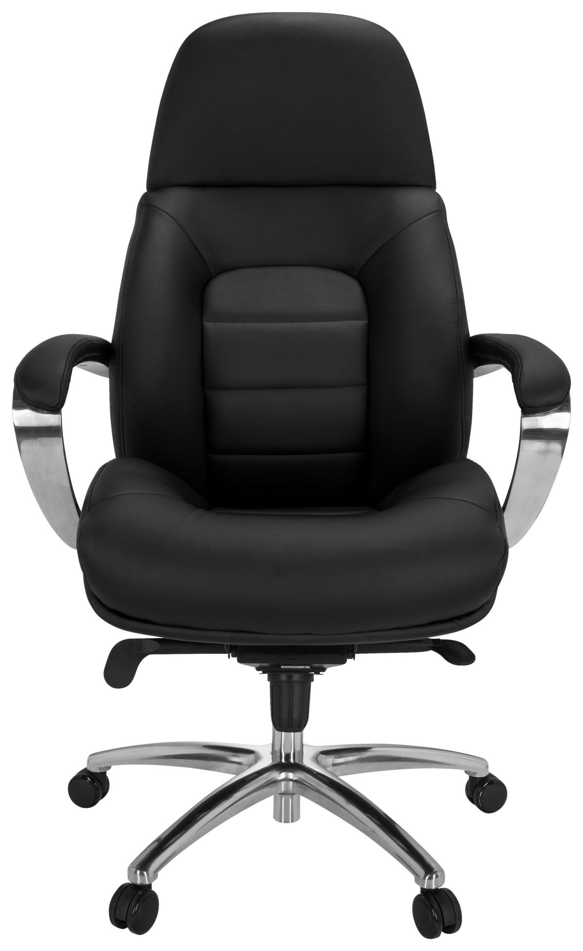 PISARNIŠKI STOL tekstil črna  - srebrne barve/črna, Moderno, kovina/umetna masa (73/137/73cm) - MID.YOU
