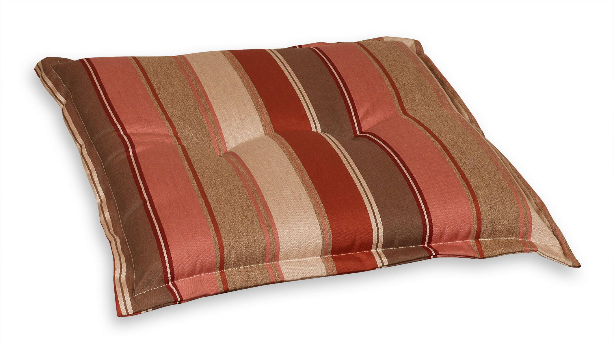 GARTENHOCKERAUFLAGE  - Hellbraun/Dunkelrosa, Basics, Textil (50/9/50cm)