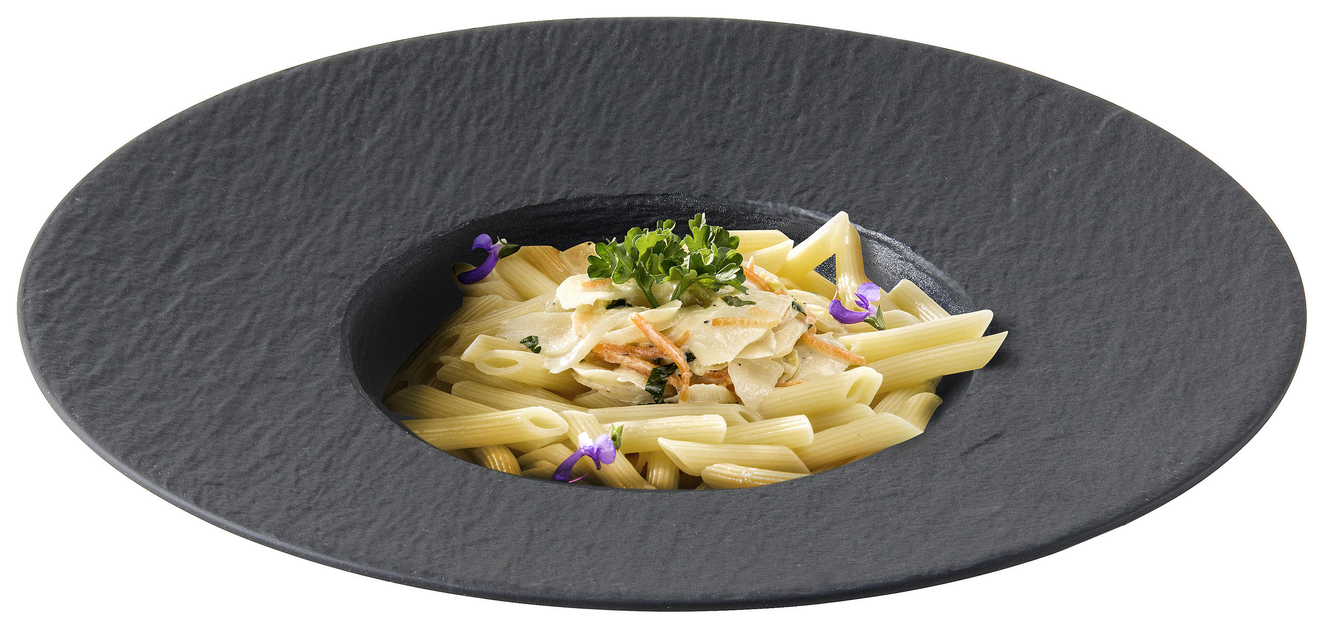 Thumbnail - Villeroy & Boch Pastateller Manufacture Rock, Schwarz, Keramik, rund, Essen & Trinken, Geschirr, Teller, Pastateller