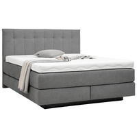 BOXSPRINGBETT 180/200 cm  in Grau  - Schwarz/Grau, Modern, Holzwerkstoff/Kunststoff (180/200cm) - Beldomo - Sleep