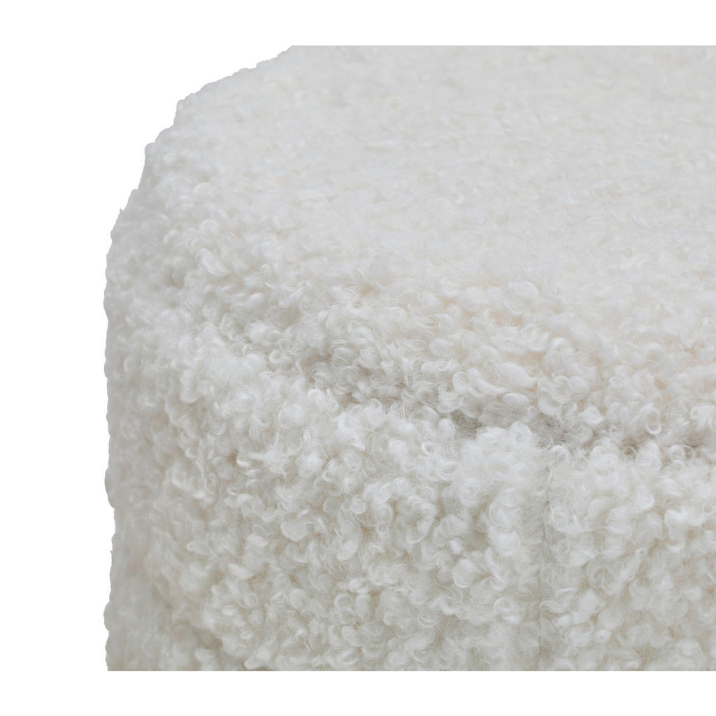 Thumbnail - Xora Hocker, Weiß, Textil, rund, 49x43x49 cm, erweiterbar (Typenauswahl), Stauraum, Wohnzimmer, Hocker, Sitzhocker