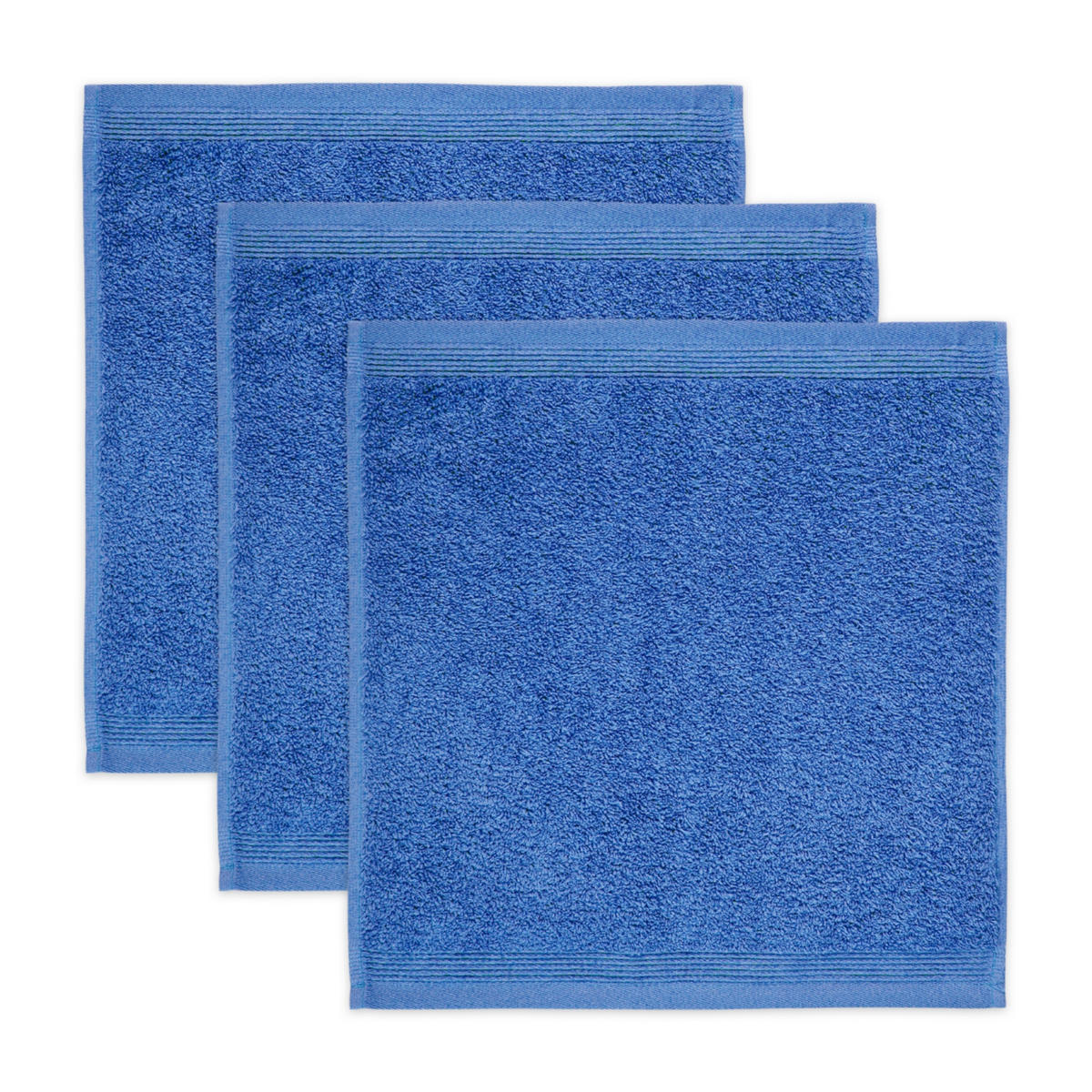 FROTTIERSET Blau 3-teilig  - Blau, Basics, Textil (30/30cm) - Moeve