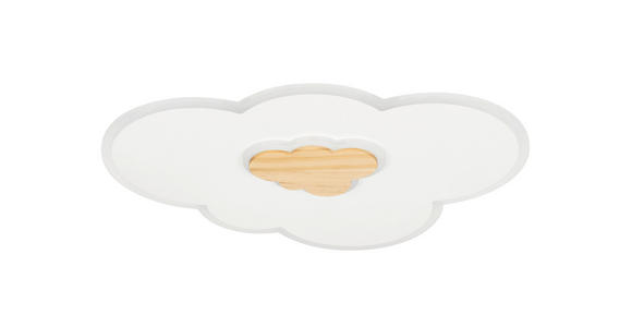 LED-DECKENLEUCHTE 60/45/6 cm   - Naturfarben/Weiß, LIFESTYLE, Holz/Kunststoff (60/45/6cm) - Novel