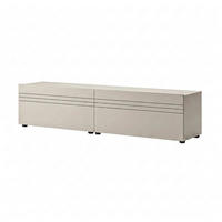 LOWBOARD  180/36/34 cm  stehend  - Kaschmir/Schwarz, Design, Holzwerkstoff/Kunststoff (180/36/34cm) - MID.YOU