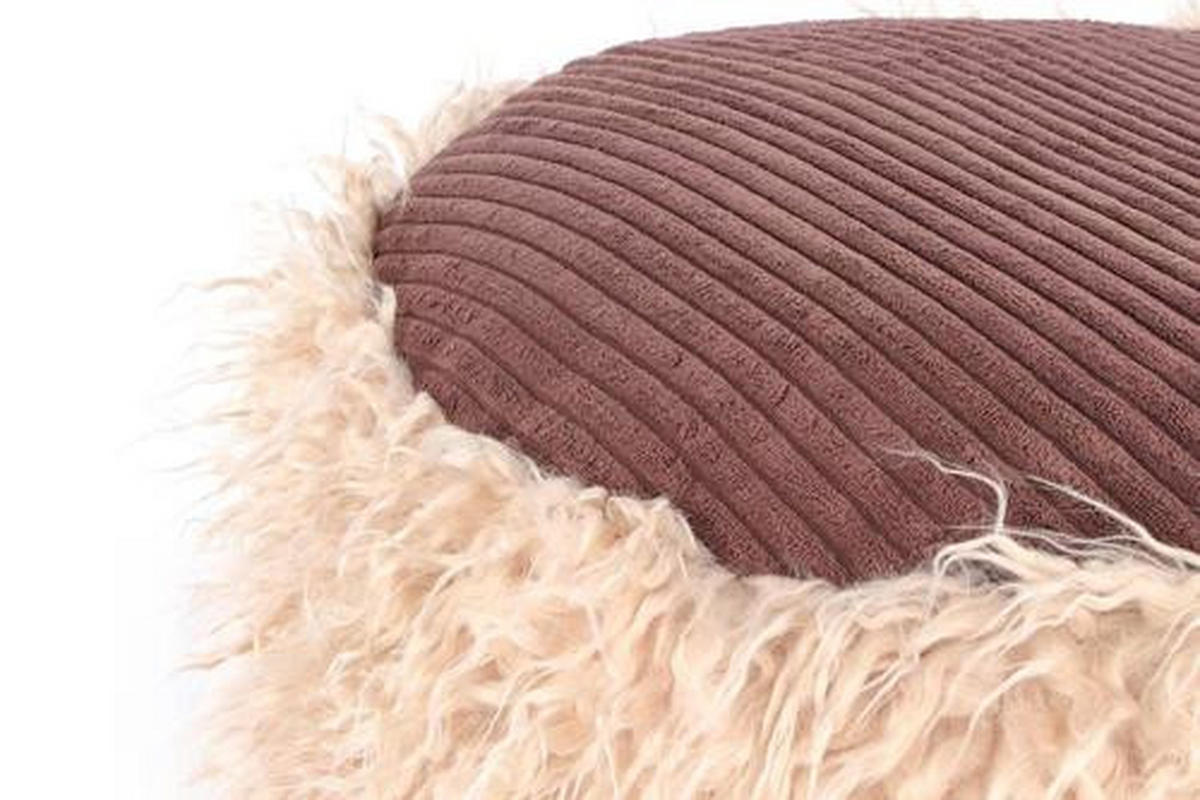 TABURETKA „PUFF“, 45/38/45 cm - béžová, Basics, plast (45/38/45cm) - Livetastic