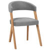 STUHL  in Flachgewebe  - Wildeiche/Eichefarben, Modern, Holz/Textil (56/81/66cm) - Venda