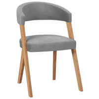 STUHL  in Flachgewebe  - Wildeiche/Eichefarben, Modern, Holz/Textil (56/81/66cm) - Venda