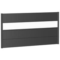 SICHTSCHUTZ - Dunkelgrau, Basics, Kunststoff/Metall (180/91/4,4cm) - Biohort