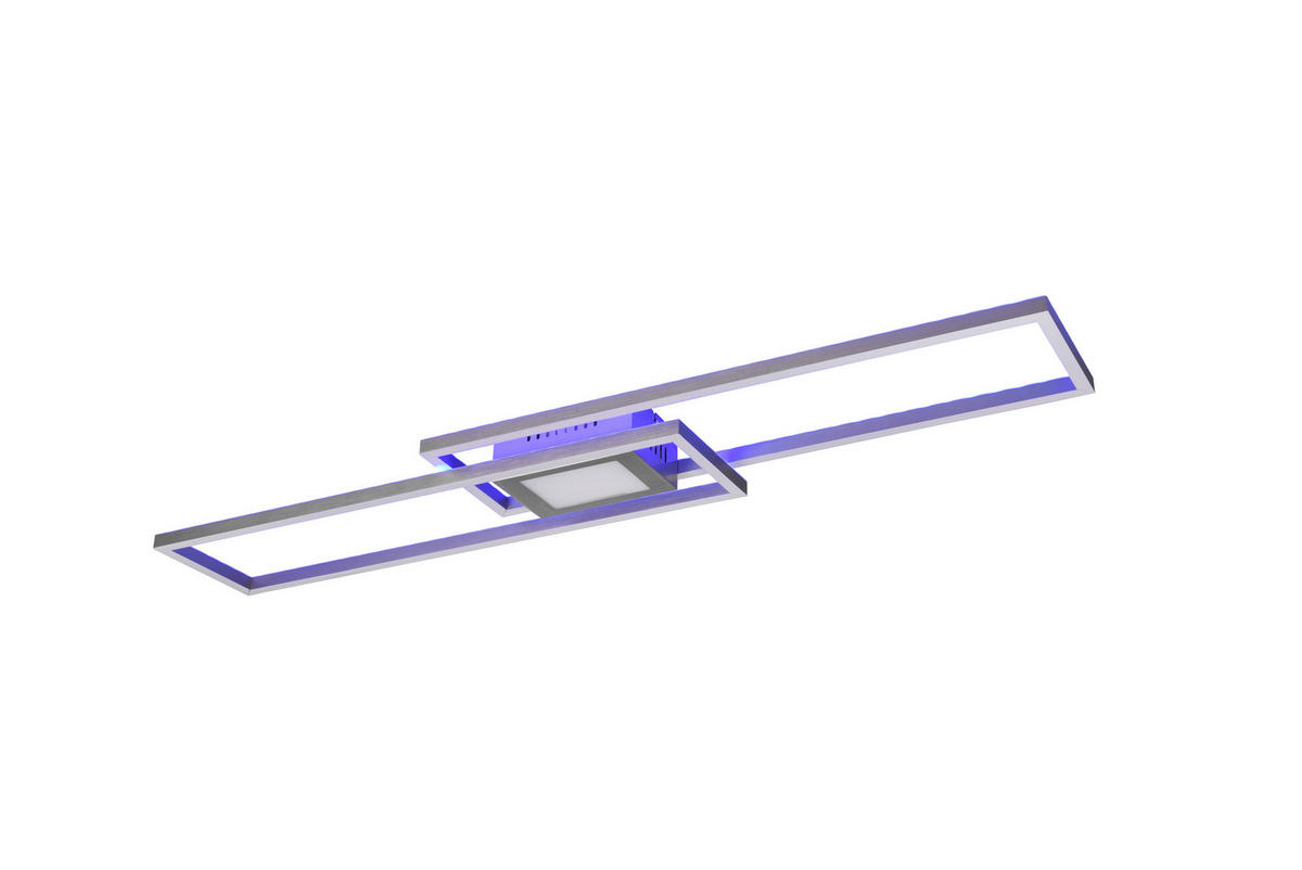 LED-DECKENLEUCHTE 38 W     - Nickelfarben, Basics, Metall (110/7/21cm) - Trio Leuchten