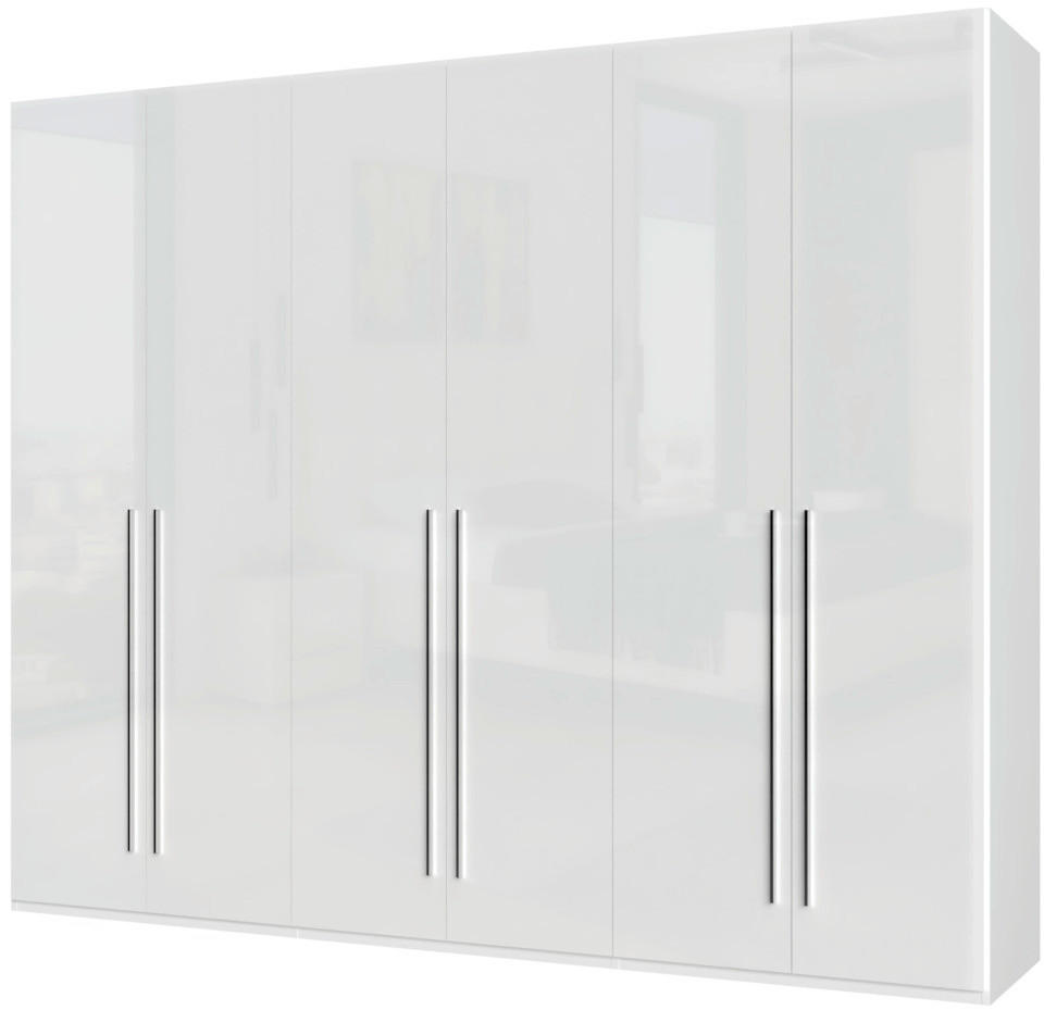 ORMAR SA KLASIČNIM VRATIMA bela, bela visoki sjaj  272/224/56 cm  - bela visoki sjaj/bela, Dizajnerski, pločasti materijal/plastika (272/224/56cm)