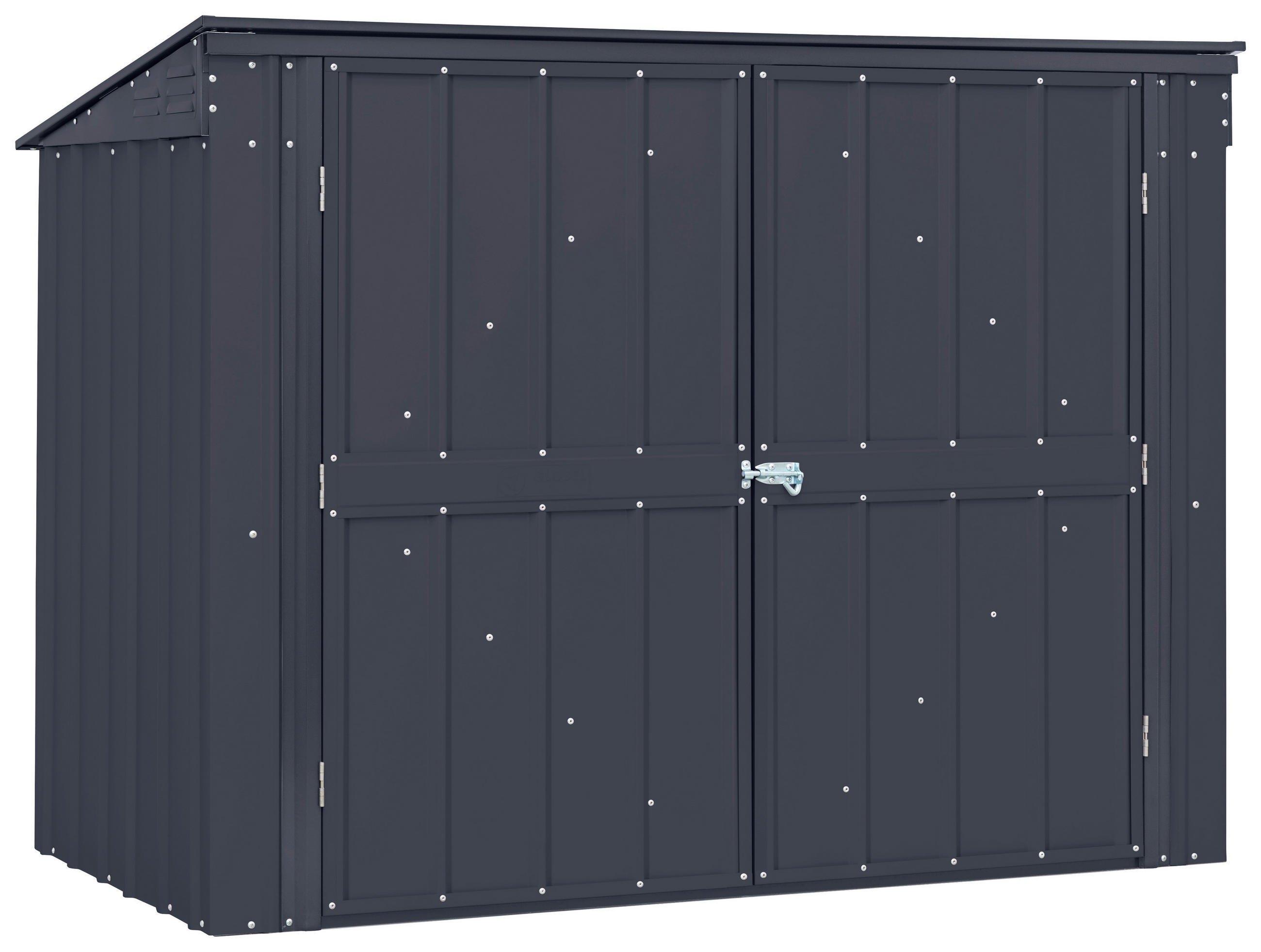 MÜLLTONNENBOX - Anthrazit, Basics, Metall (174/131/101cm)