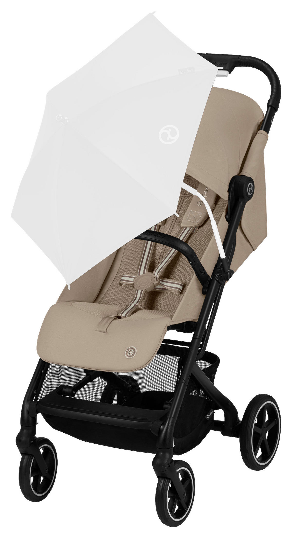 BUGGY Beezy  - Beige/Schwarz, Basics, Textil/Metall (29/65/10,1cm) - cybex GOLD