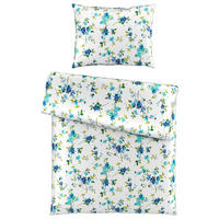 POSTEĽNÁ BIELIZEŇ, satén, modrá, 140/200 cm - modrá, Konventionell, textil (140/200cm) - Esposa