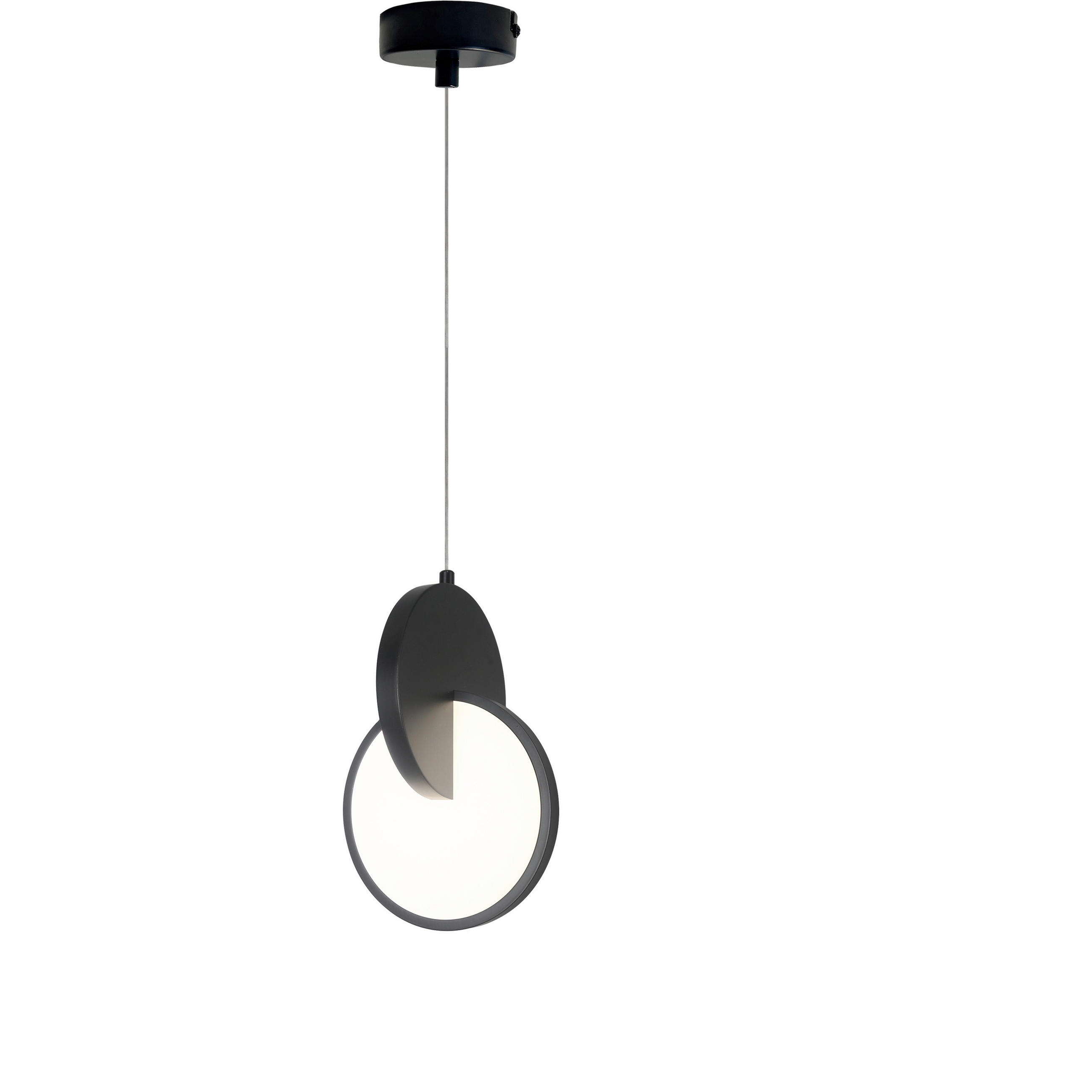 HÄNGLAMPA Circlo 120/18/17 cm  - svart, Design, metall (120/18/17cm)