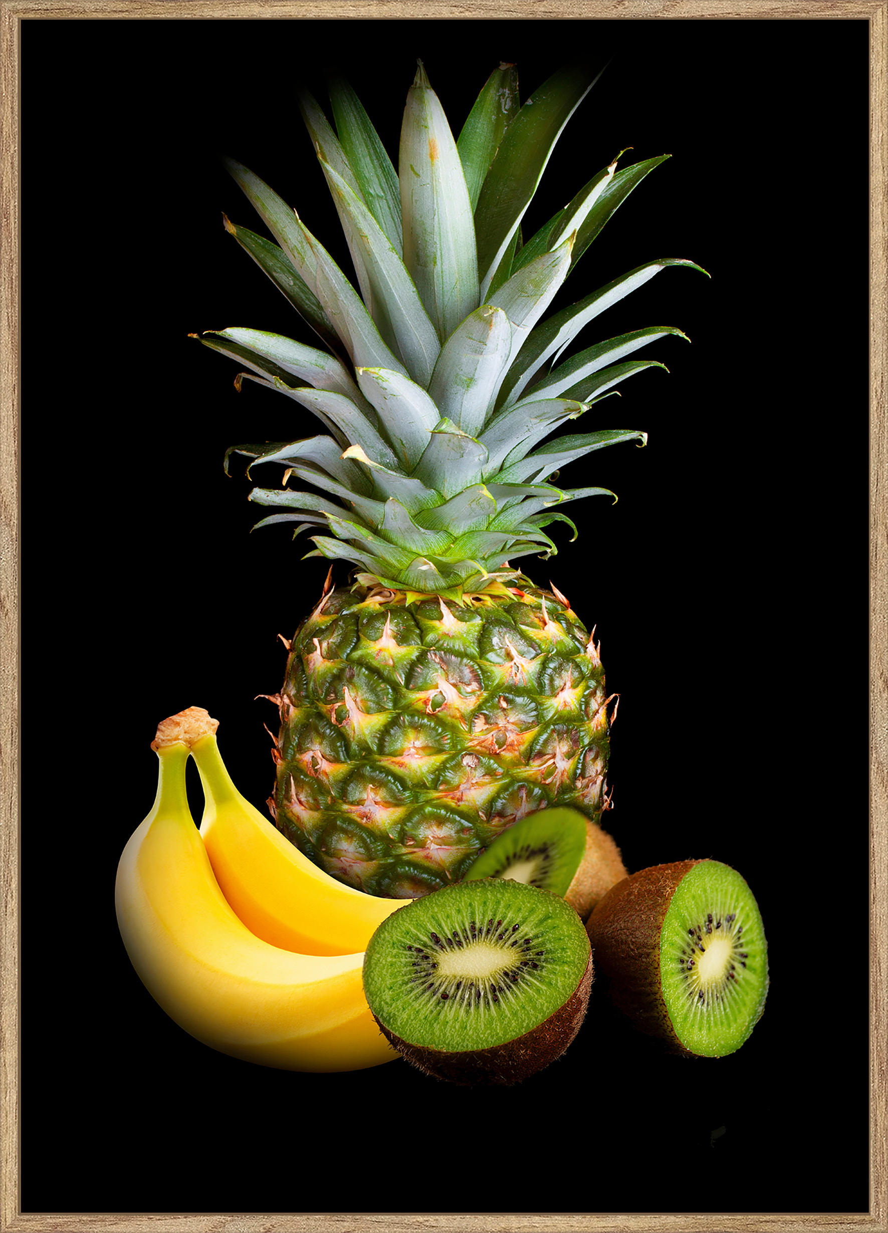 KUNSTDRUCK 51,2/71,2 cm  - Eichefarben/Multicolor, Basics, Holzwerkstoff (51,2/71,2cm) - Monee