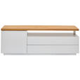 LOWBOARD  in 160/53,5/41,5 cm  - Eichefarben/Weiß, KONVENTIONELL, Holz/Holzwerkstoff (160/53,5/41,5cm) - Novel