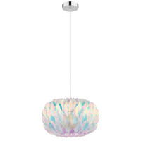 HÄNGELEUCHTE Juana 35/120 cm  - Klar/Chromfarben, Design, Kunststoff/Metall (35/120cm) - Globo