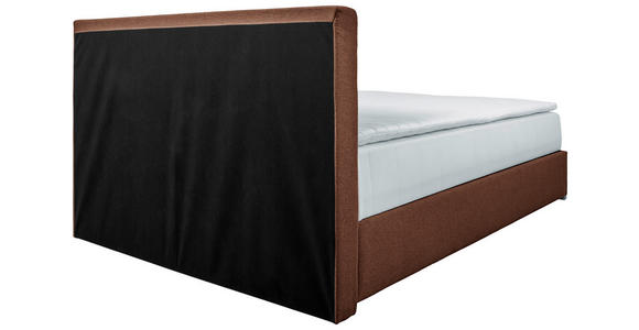 BOXBETT 90/200 cm in Braun - Chromfarben/Braun, KONVENTIONELL, Kunststoff/Textil (90/200cm) - Carryhome