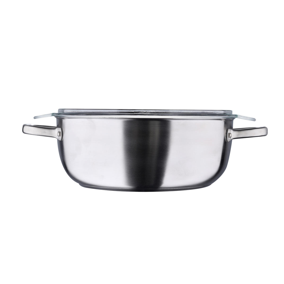 BRÄTER  - Transparent/Silberfarben, Basics, Glas/Metall (29,5/25/11cm)