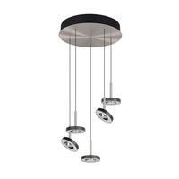 LED-HÄNGELEUCHTE Guano 42/200 cm   - Schwarz/Nickelfarben, Design, Metall (42/200cm) - Trio Leuchten