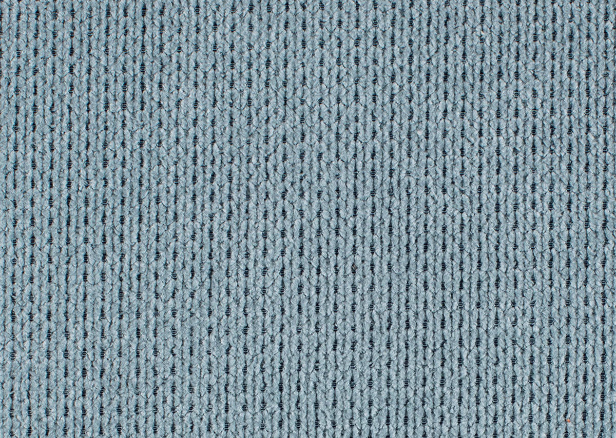 ECKSOFA in Mikrofaser Blaugrau  - Chromfarben/Blaugrau, Design, Textil/Metall (265/180cm) - Carryhome