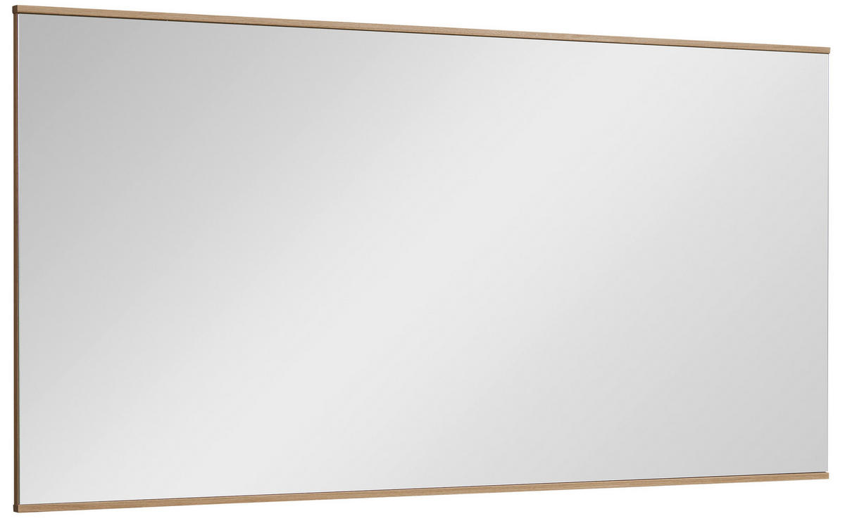 WANDSPIEGEL 160/60/2 cm    in rechteckig  - Klar/Eiche Bianco, Design, Glas/Holzwerkstoff (160/60/2cm) - Dieter Knoll