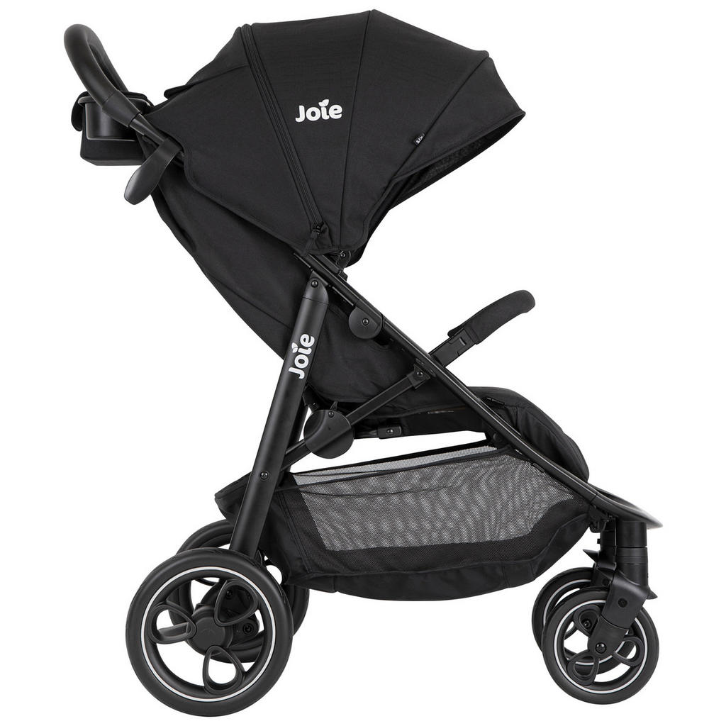 Thumbnail - Joie Buggy Litetrax, Schwarz, Textil, 58x103x93.6 cm, EN 1888, Feststellbremse, Fußstütze abklappbar, Federung, 5-Punkte...