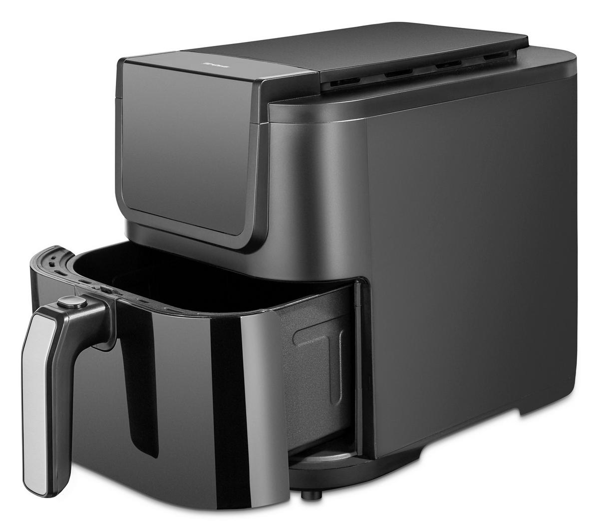 HEISSLUFTFRITTEUSE - Schwarz, Basics, Kunststoff (22,8/28,8/40,8cm) - Trisa Electronics