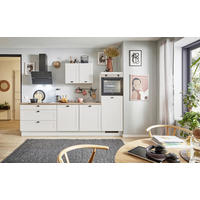 KÜCHENBLOCK PN 435 260 cm  in Eichefarben, Kaschmir  - Kaschmir/Eichefarben, Design, Holzwerkstoff/Metall (260cm) - Pino