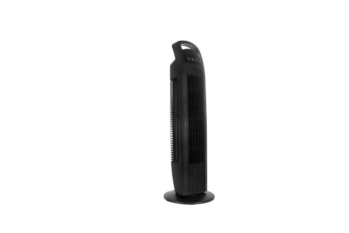 VENTILATOR CU PICIOR - negru, Basics, plastic (25,5/80cm) - Mican