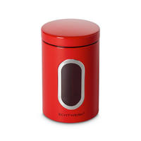 VORRATSDOSE 1,4 L  - Rot, MODERN, Metall (12/18/12cm) - Echtwerk