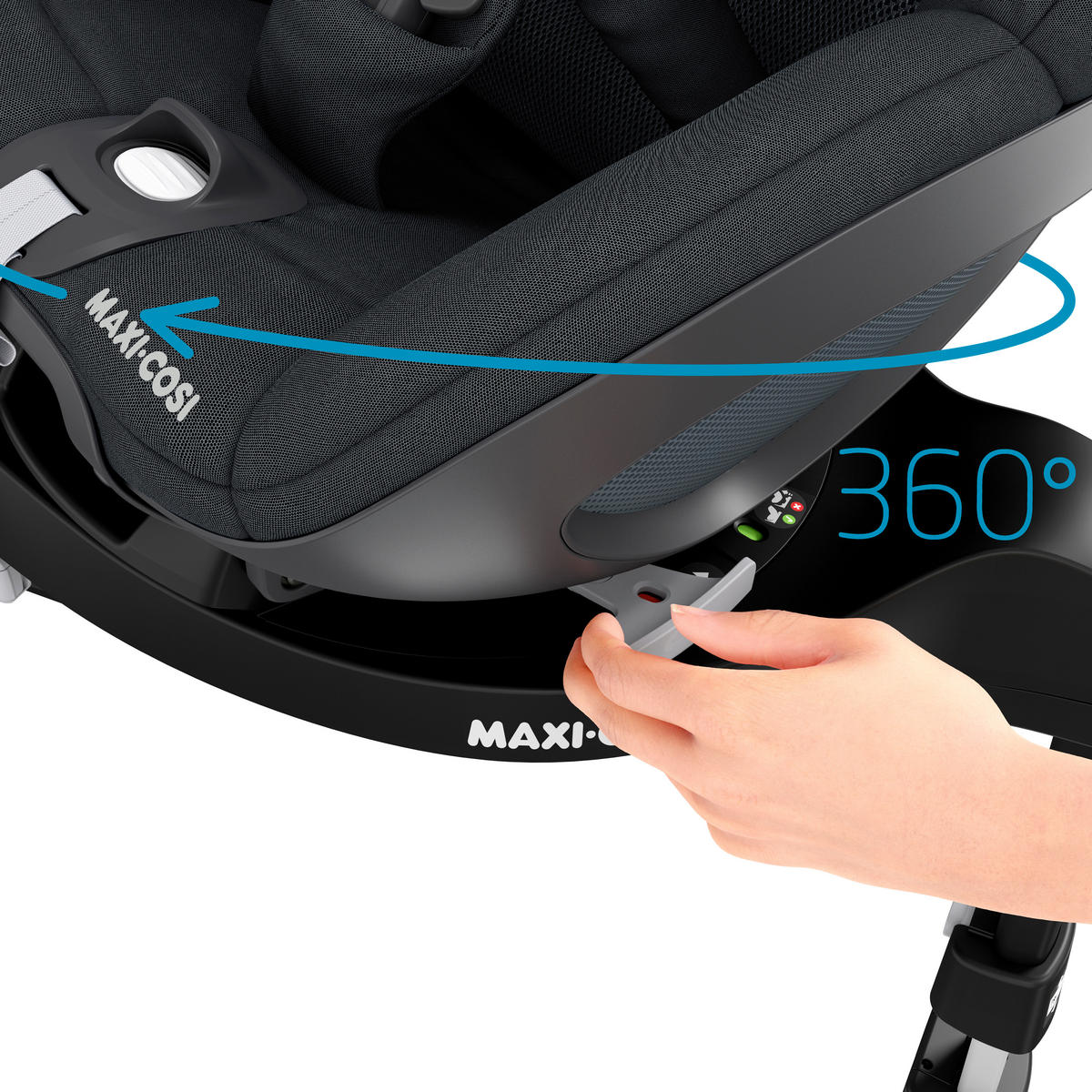 ISOFIXSTATION FAMILY FIX 360 Family Fix 360  - Schwarz, Basics, Kunststoff (40/88/64cm) - Maxi-Cosi