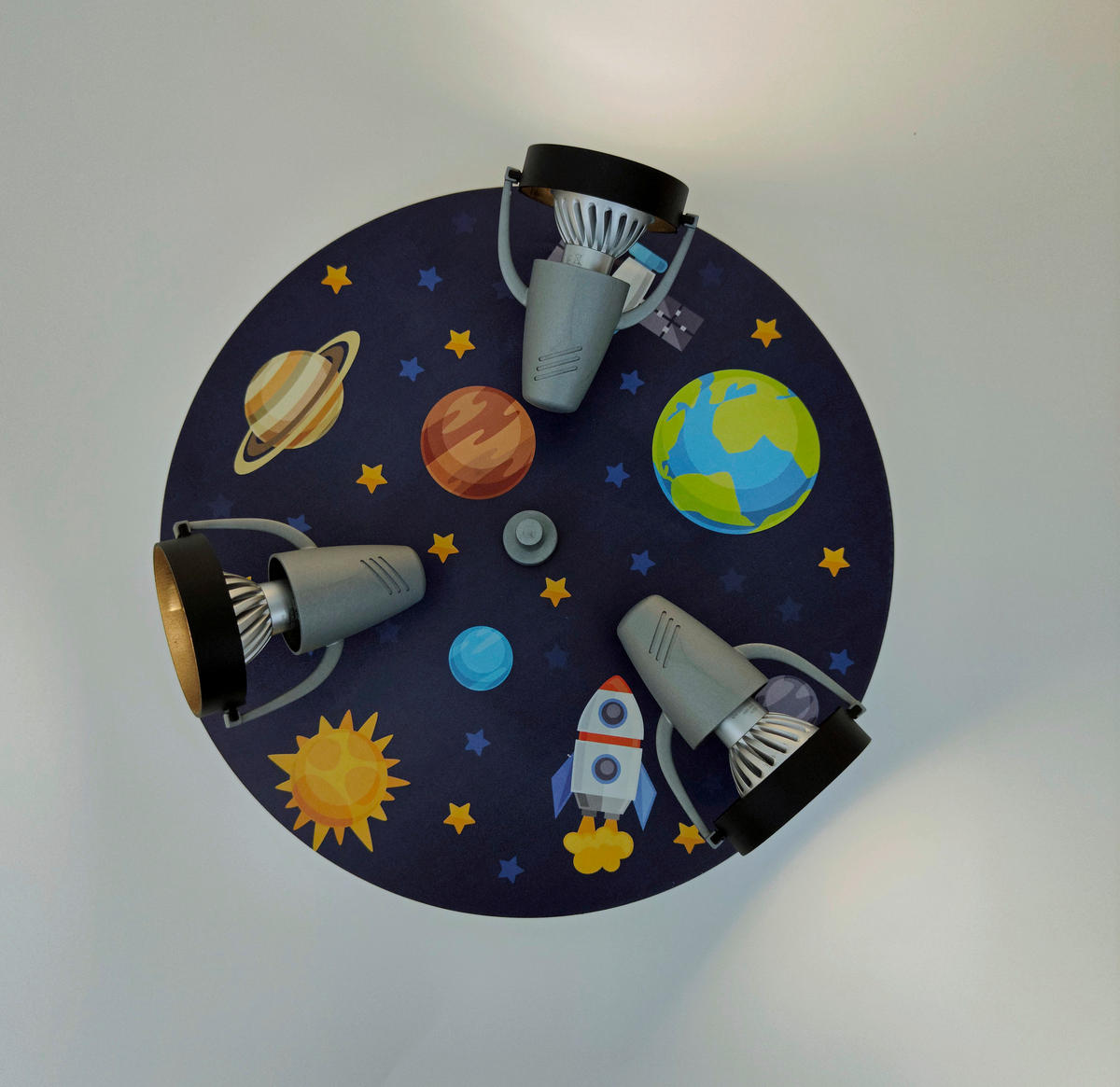KINDERDECKENLEUCHTE 35/35/15 cm   - Multicolor, Basics, Holzwerkstoff/Kunststoff (35/35/15cm)