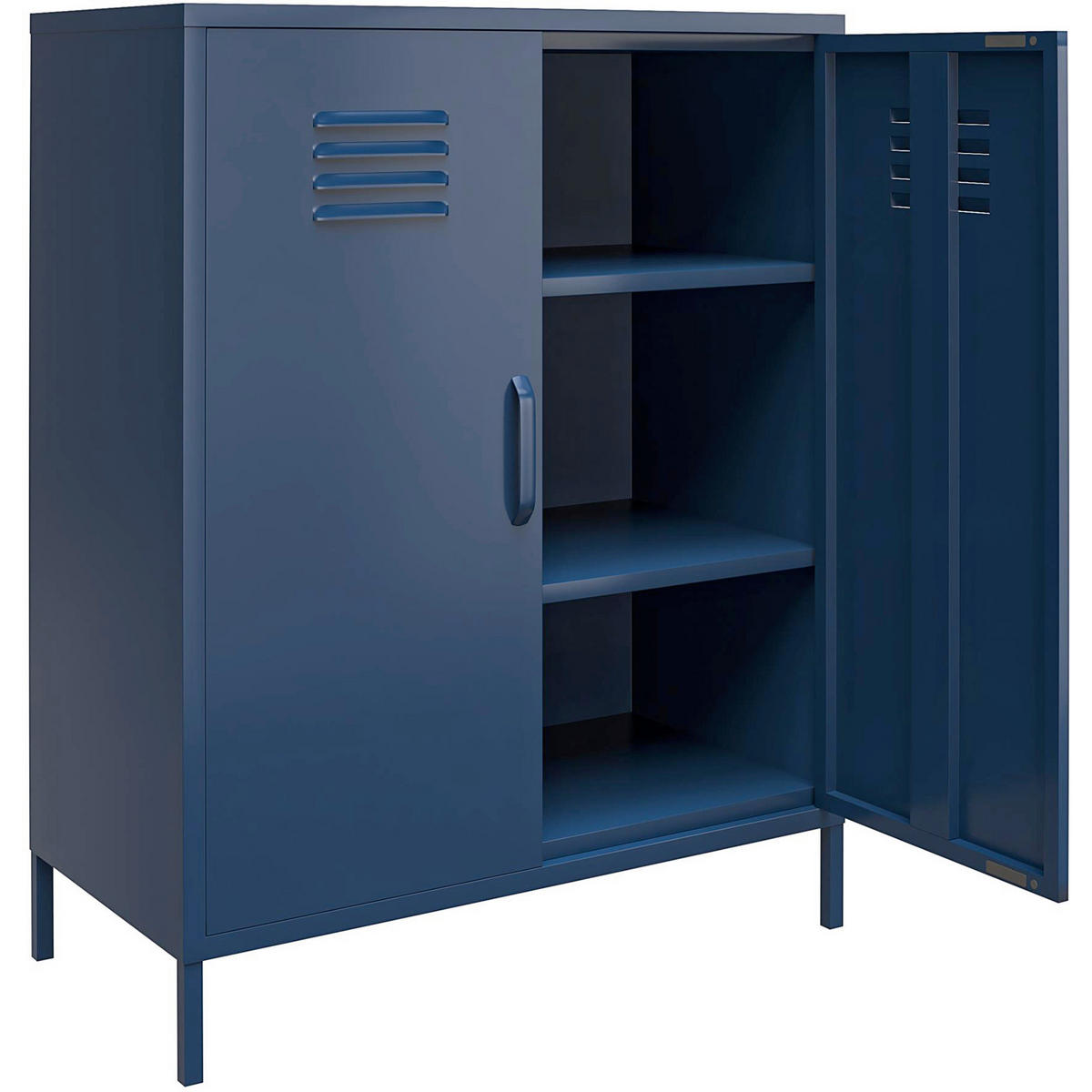 HIGHBOARD Bradford  in 79/100/39 cm  - Blau, Design, Metall (79/100/39cm) - MID.YOU