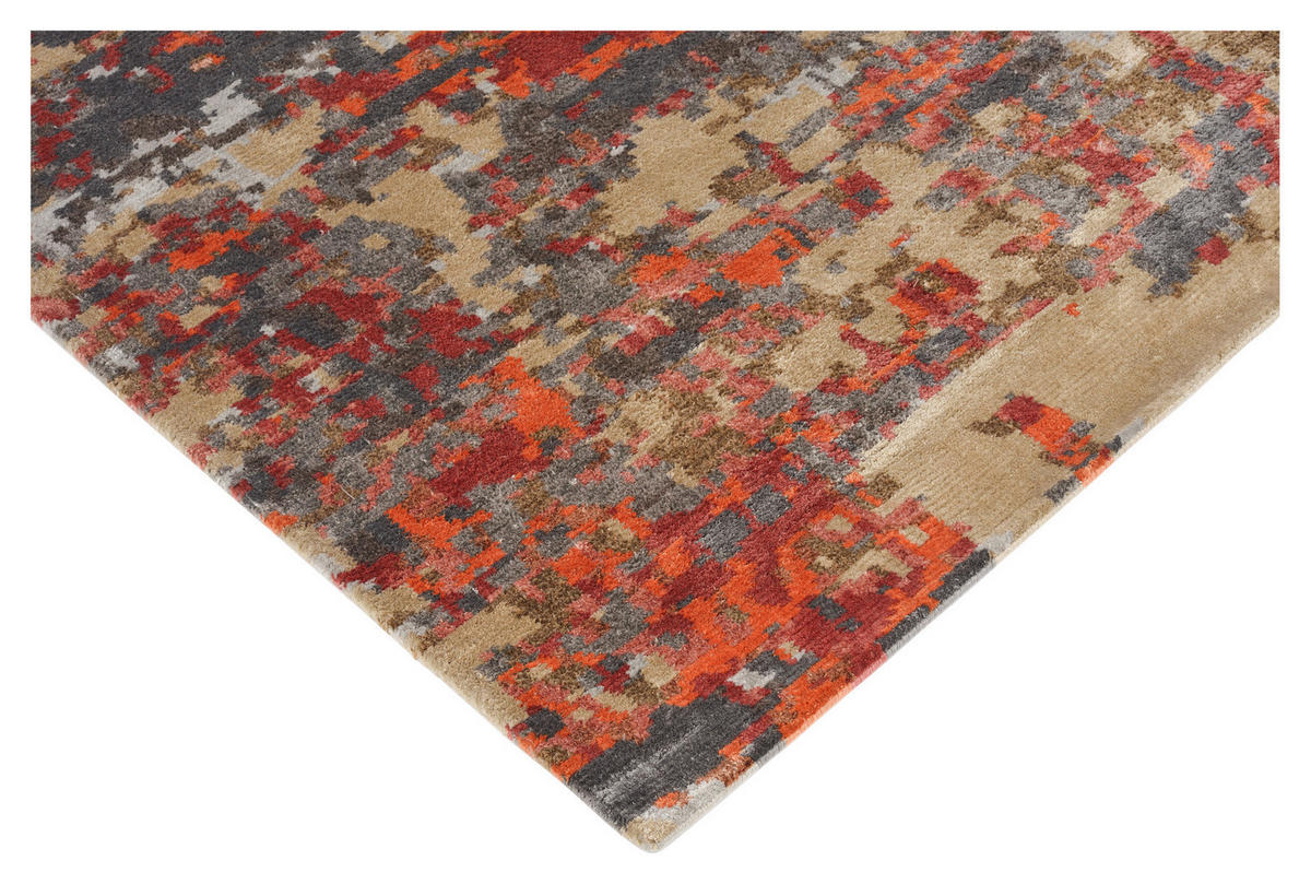 ORIENTTEPPICH 140/200 cm Angeles Pilano Grau, Orange, Beige  - Beige/Orange, Design, Textil (140/200cm) - Musterring