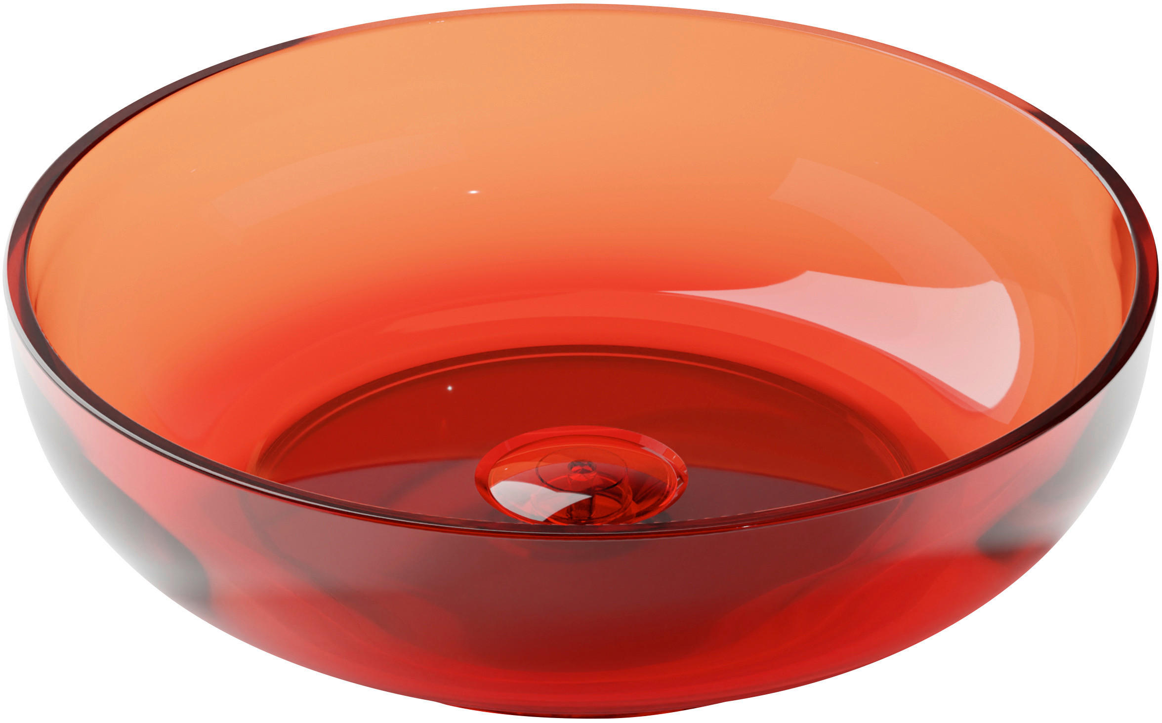 WASCHBECKEN 40/12/40 cm  - Rot, MODERN, Kunststoff (40/12/40cm)