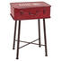 BEISTELLTISCH in Rot, Schwarz - Rot/Schwarz, Trend, Metall (48/67/31cm) - Carryhome BEISTELLTISCH in Rot, Schwarz - Rot/Schwarz, Trend, Metall (48/67/31cm) - Carryhome