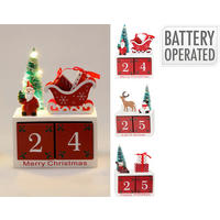 ADVENTI NAPTÁR - színes, Basics, műanyag (16,5cm)